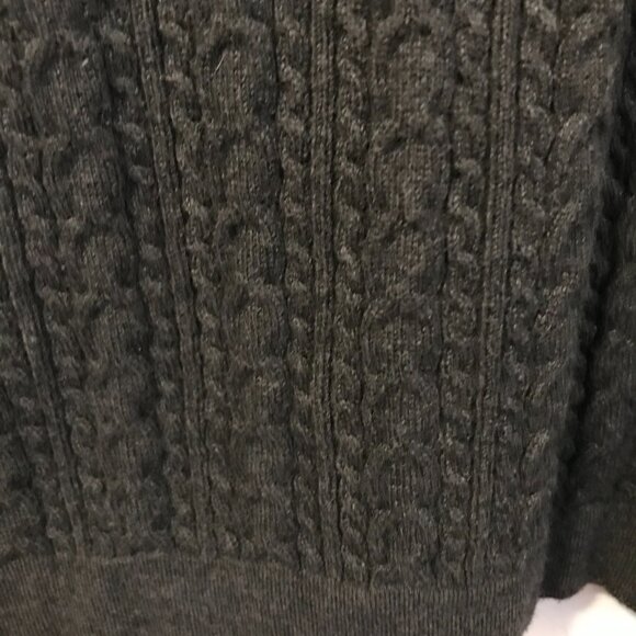 Tommy Bahama sweater dress grey women M cable knit cozy warm preppy capsule - Picture 7 of 12